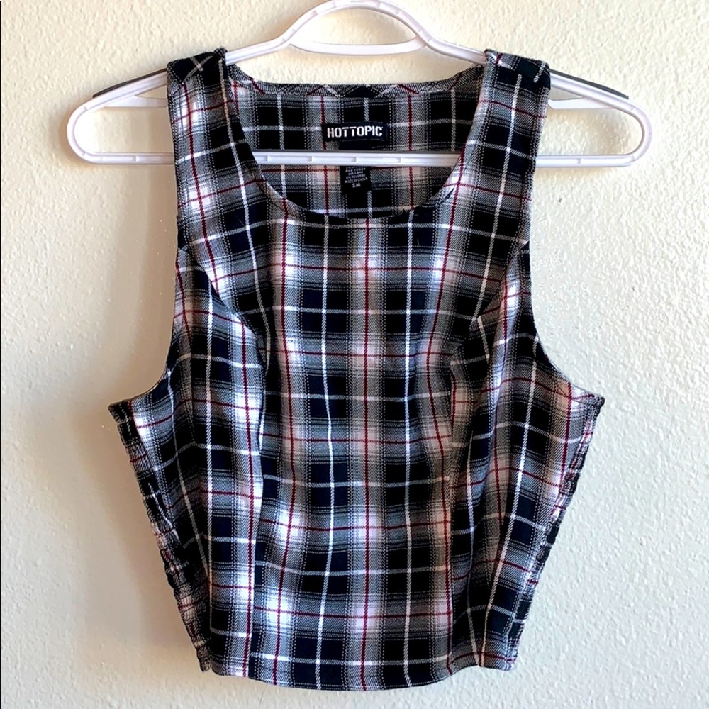 Hot Topic Plaid Tank Top Small